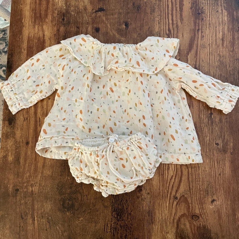 Rylee and cru 3-6m dress with bloomers